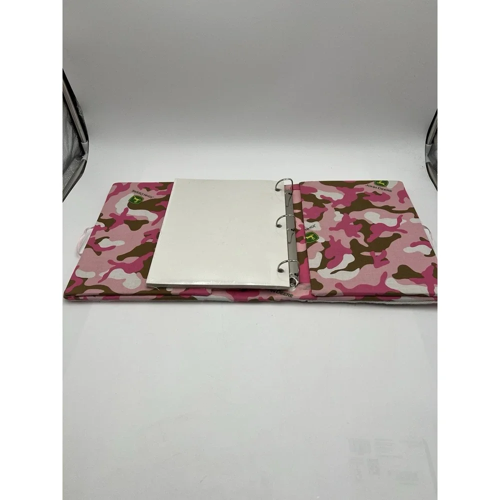 2013 Handmade John Deere Pink Camo Photo Album Scrapbook New Pages Included
